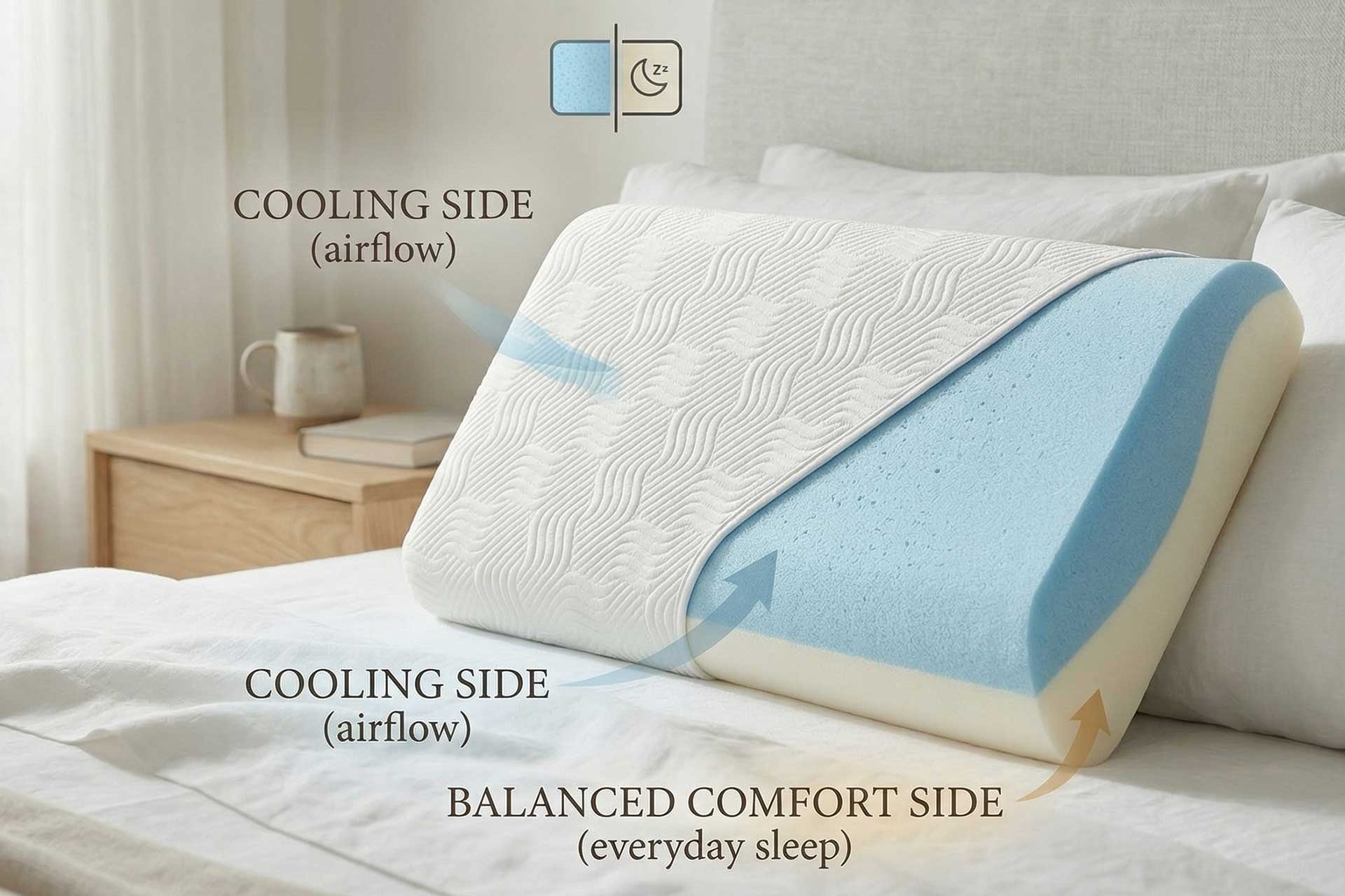 Dual Structure Memory Foam Pillow