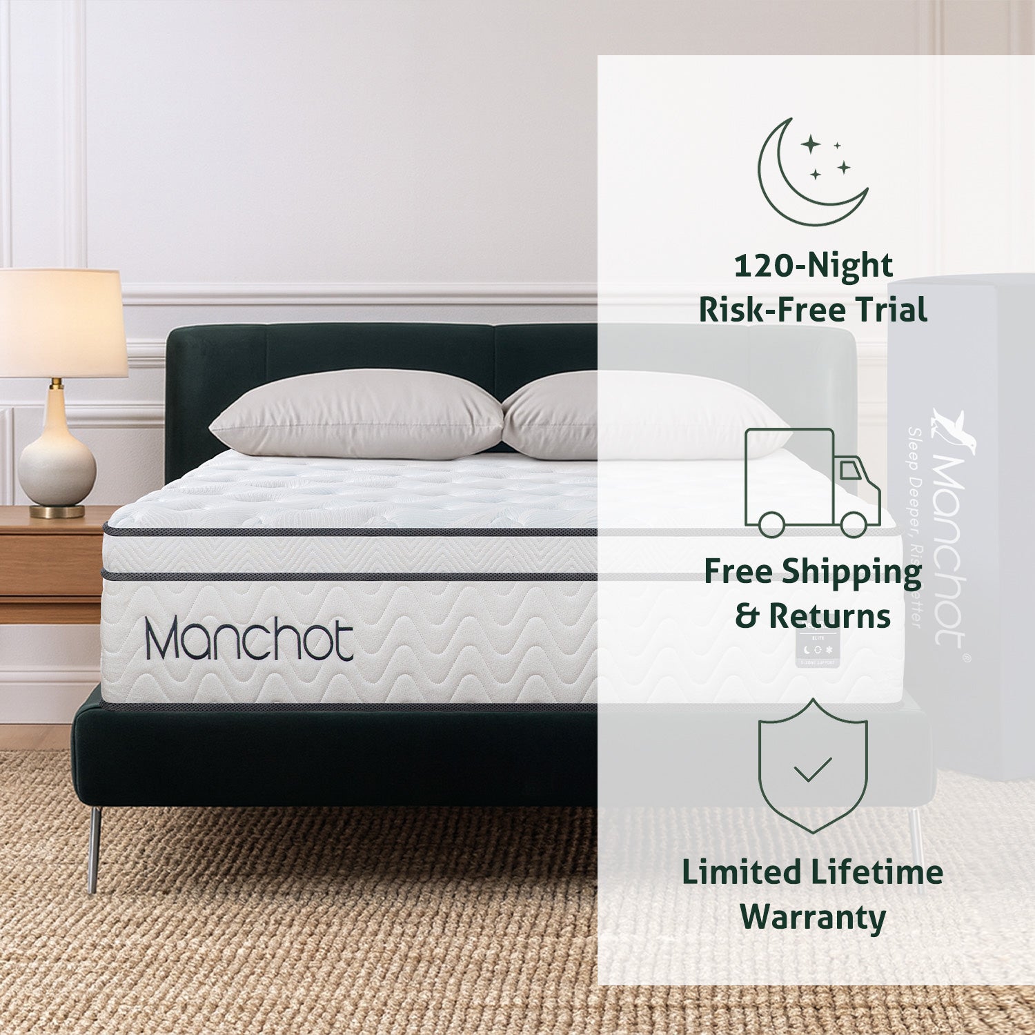 Manchot DeepRest© Hybrid Mattress