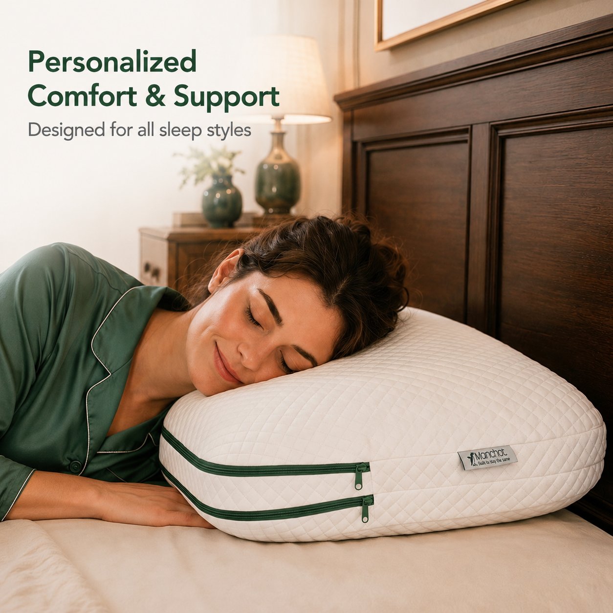 Manchot Cradle Fill-free Adjustable Pillow