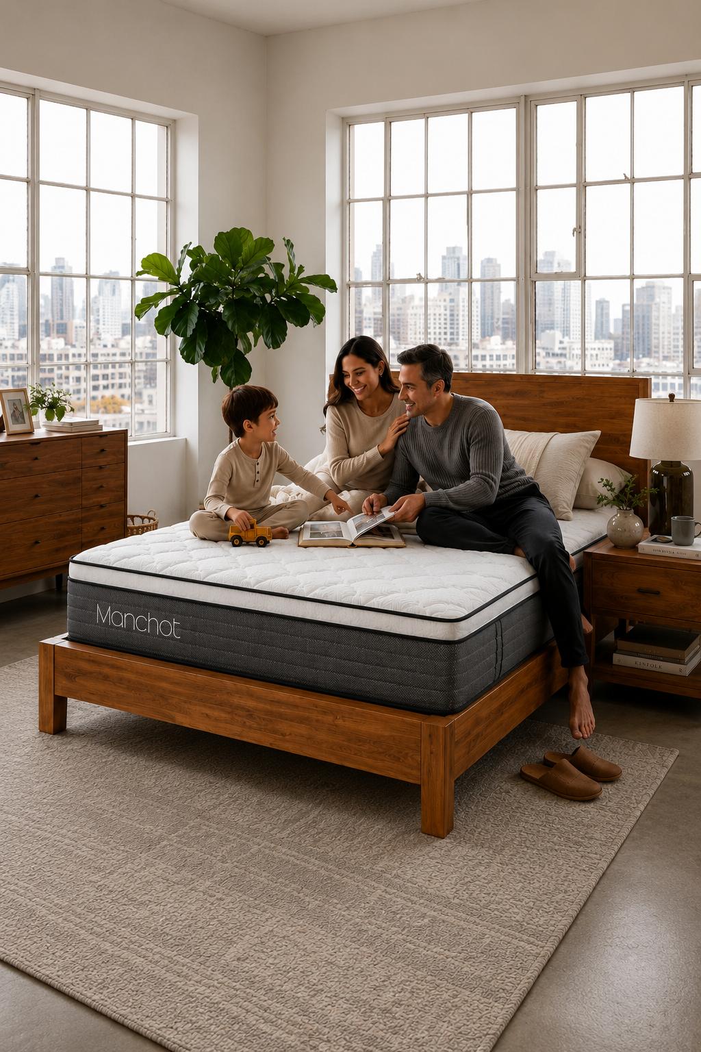 Sleep positions on a Manchot mattress