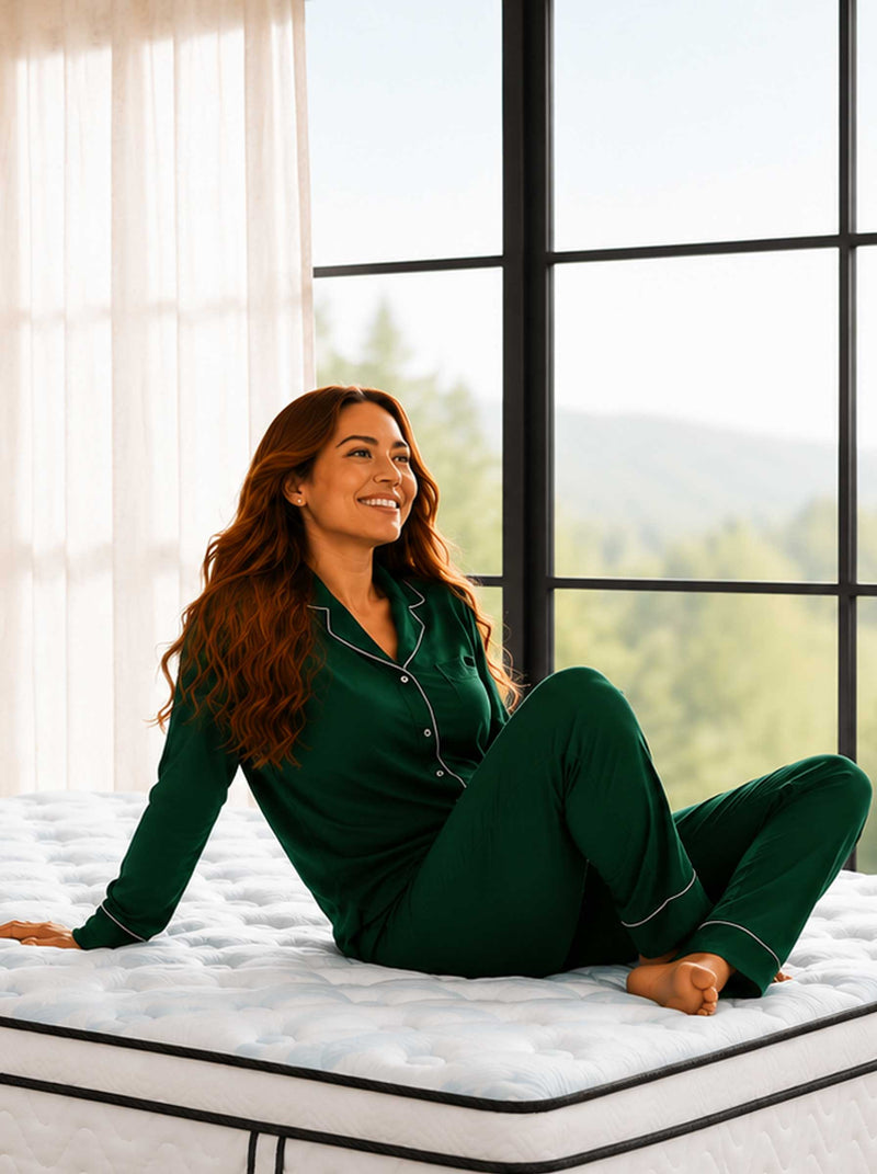 manchot essential hybrid mattress morning support consistency sleep scene