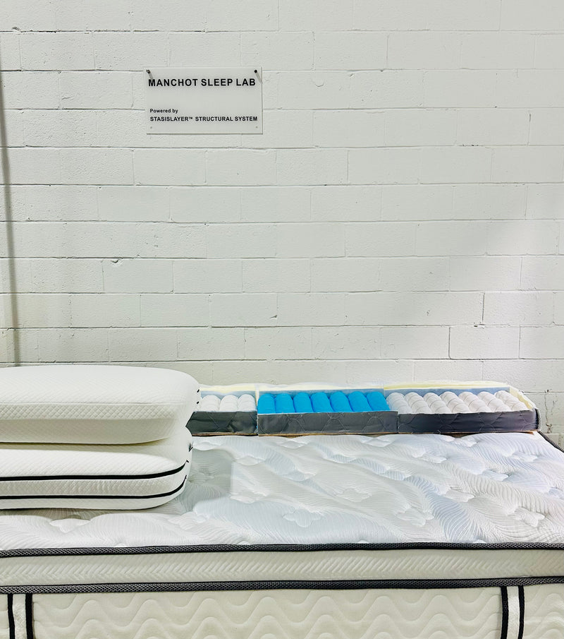 manchot sleep lab mattress testing and product development area