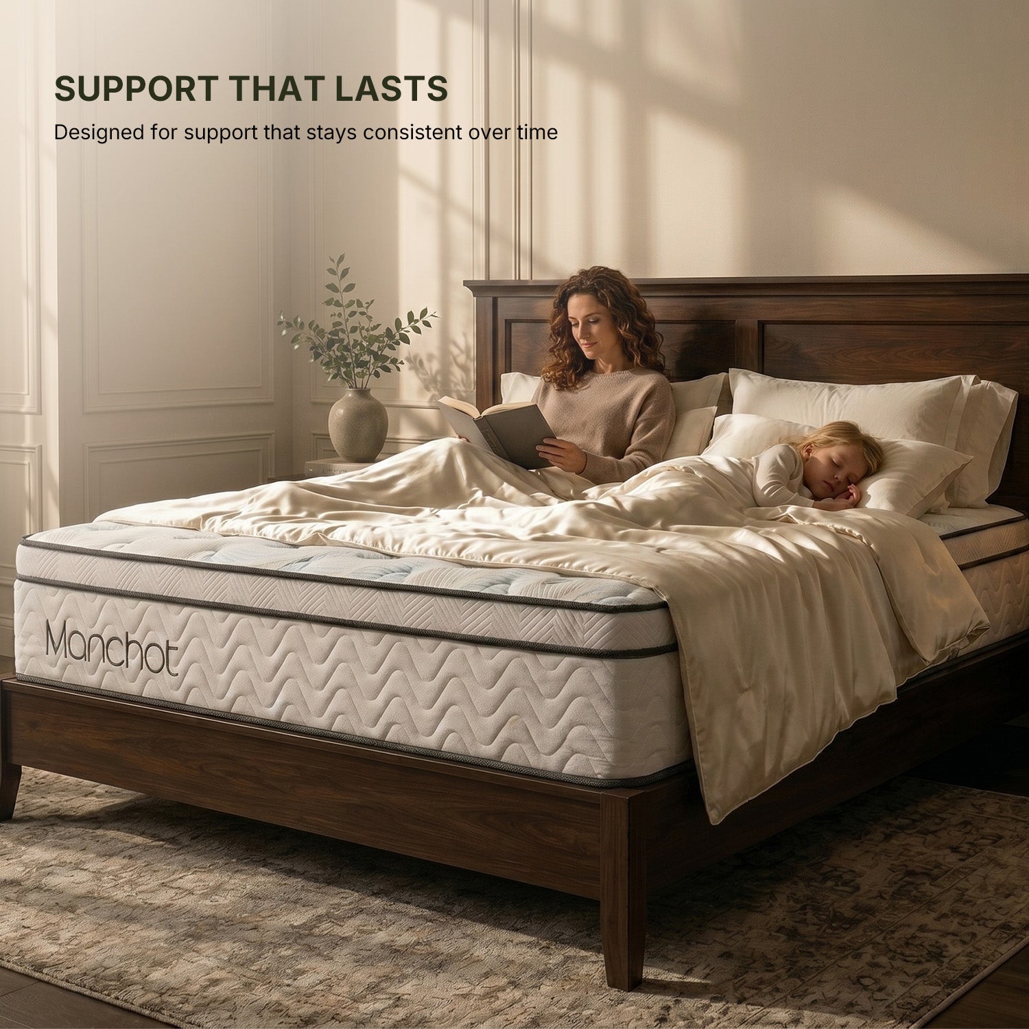 manchot mattress designed for consistent support and long term durability