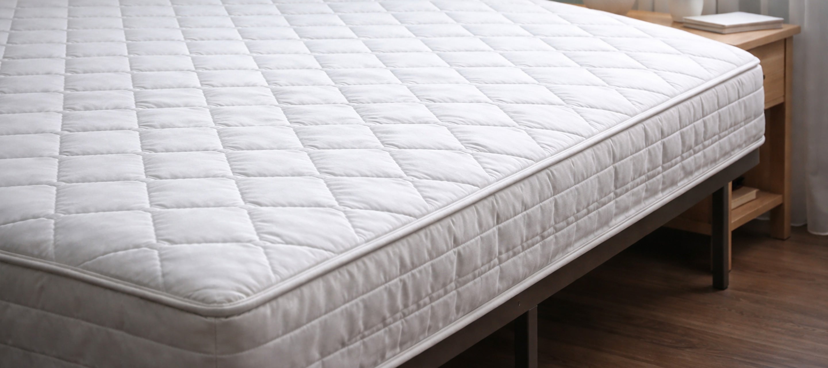 Mattress with weak support causing body sink and spinal misalignment
